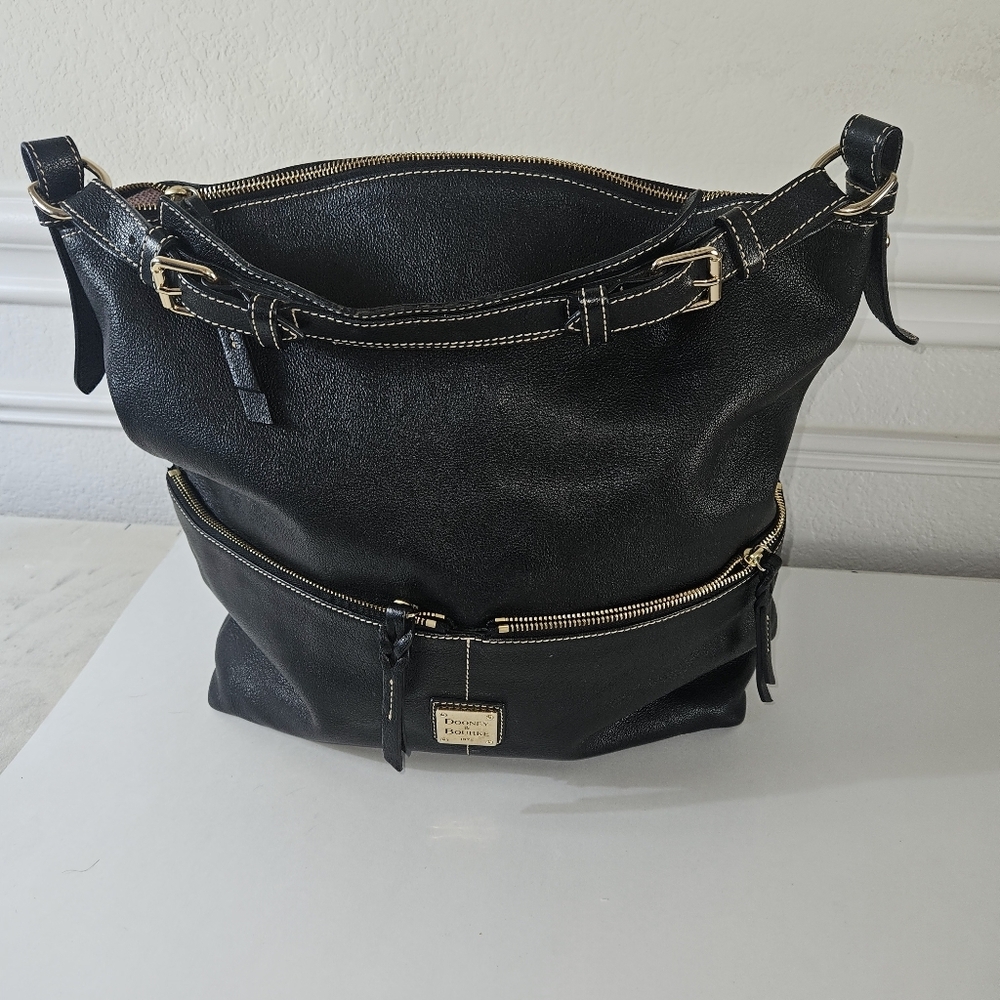 DOONEY BOURKE Leather Hobo Shoulder Bag Handbag Bag Oversized